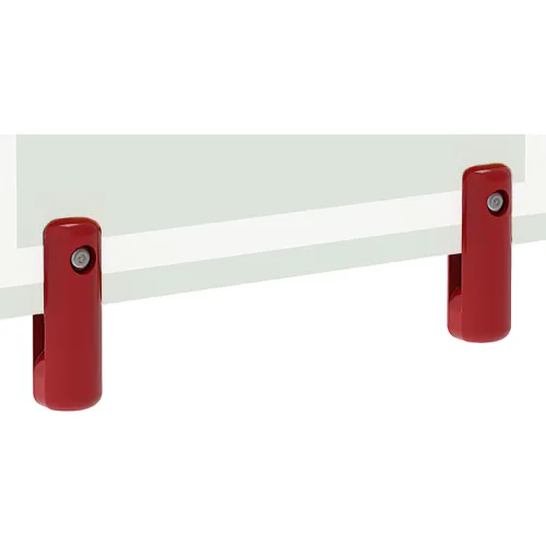Hughes® Universal Safety Shower Sign w/ Plastic Brackets, PVC, 10"W x 13-1/2"H