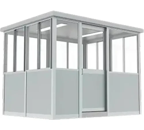 Porta King 8' x 10' Guard Booth, Gray, Pre-Assembled