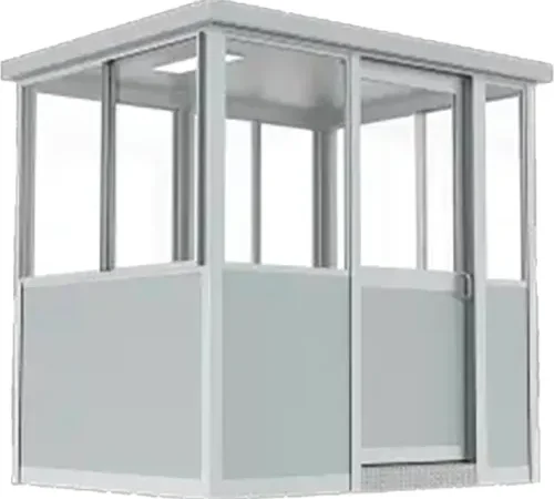 Porta King 6' x 8' Guard Booth, Gray, Pre-Assembled