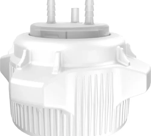Justrite 12859 Open Top Carboy Cap, Adapter With Two 1/4" Hose Barbs, 83mm