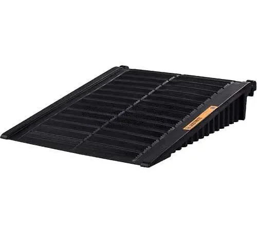 Justrite 28679 Black Ramp for 2 & 4 Drum EcoPolyBlend" DrumShed"