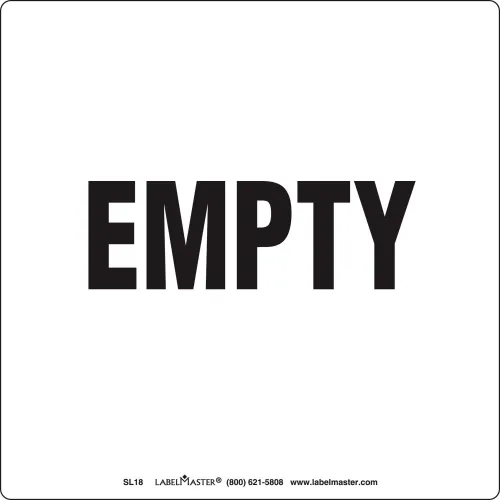 LabelMasterSL18 Empty Label, PVC-Free Film, 152 x 152 MM, 500/Roll