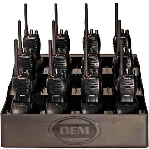 FuelPad12" 12-Unit Battery Charger and Desktop Organizer For Radios, Cell Phones, Power Tools