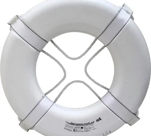 Kemp USA Ring Buoy, USGC Approved, 30" Dia., White