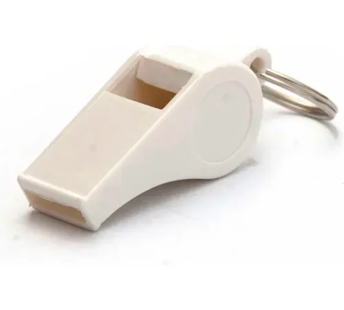 Kemp Plastic Pea Whistle, White, 10-423-WHI