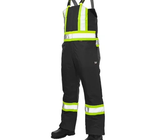 Tough Duck Poly Oxford Insulated Safety Bib Overall, M, Black-['2XL', '3XL', '4XL', '5XL', 'L', 'M', 'S', 'XL', 'XS', 'XXS']