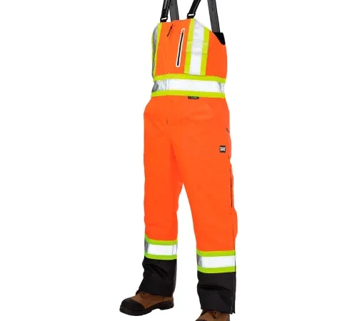 Tough Duck Ripstop Insulated Safety Bib Overall, S, Fluorescent Orange-['2XL', '3XL', '4XL', '5XL', 'L', 'M', 'S', 'XL', 'XS']