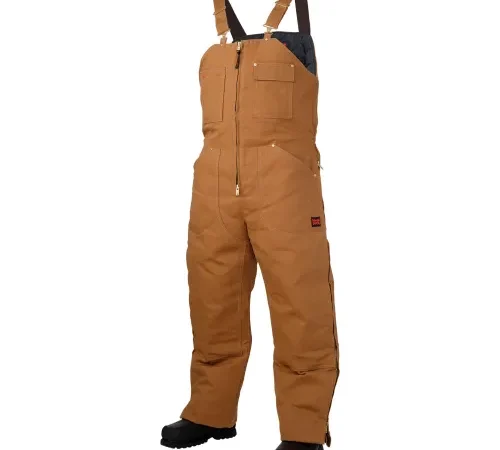 Tough Duck Insulated Bib Overall, 2XL, Dark Brown-['2XL', '3XL', '4XL', '5XL', 'L', 'M', 'S', 'XL']