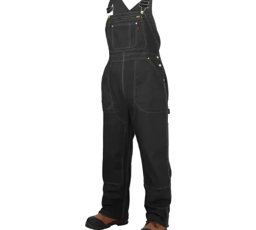 Tough Duck Stretch Unlined Bib Overall, M, Black-['2XL', 'L', 'M', 'S', 'XL', 'XS']