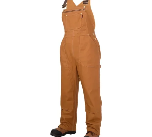 Tough Duck Stretch Unlined Bib Overall, 2XL, Brown-['2XL', 'L', 'M', 'S', 'XL', 'XS']