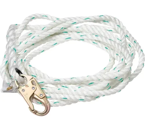 Werner 35' Vertical Lifeline w/ 5/8" Poly Blend Rope & Snap Hook