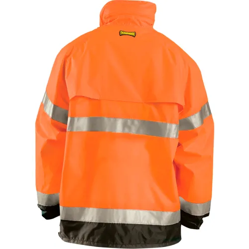 OccuNomix Breathable Foul Weather Coat, Class 3, Hi-Vis Orange, XL, LUX-TJR-OXL - Image 3