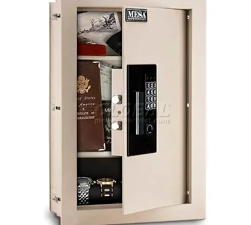 Mesa Safe Residential Safes Expandable Depth Wall Safe MAWS2113E - 15"W x 3-1/4-6"D x 22-1/8"H