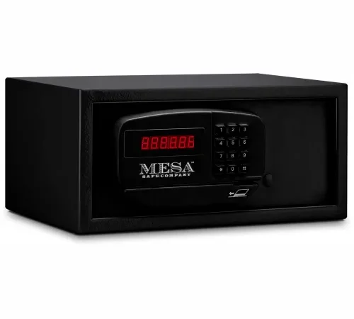 Mesa Safe Hotel & Residential Electronic Security MH101E Keyed Differently, 15"W x 10"D x 7"H, Black