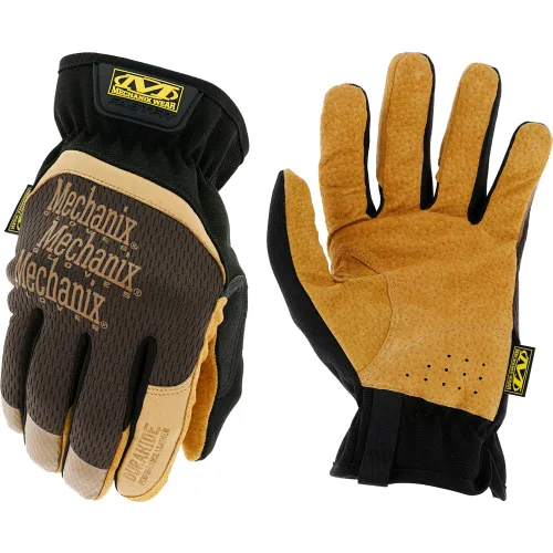 Pair of tan Mechanix work gloves