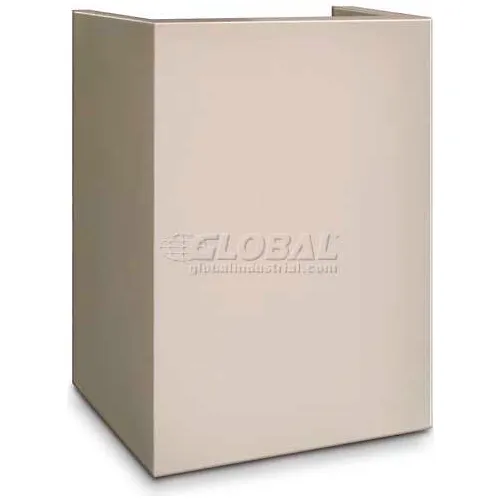 Mesa Safe Pedestal Hotel & Residential Security MP101 - 15"W x 10"D x 18"H, White