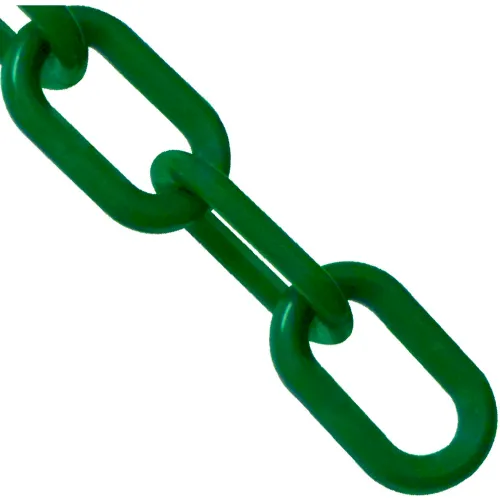 Mr. Chain® Plastic Barrier Chain, 3/4" x 25'L, HDPE, Evergreen