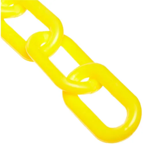 Mr. Chain® Plastic Barrier Chain, 1" x 25'L, HDPE, Yellow