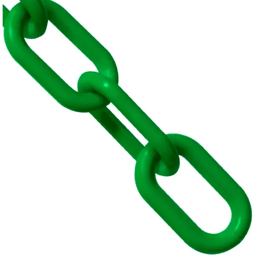 Mr. Chain® Plastic Barrier Chain, 1" x 25'L, HDPE, Green