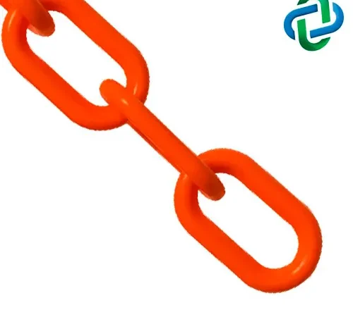 Mr. Chain® Plastic Barrier Chain, 1-1/2" x 100'L, HDPE, Traffic Orange