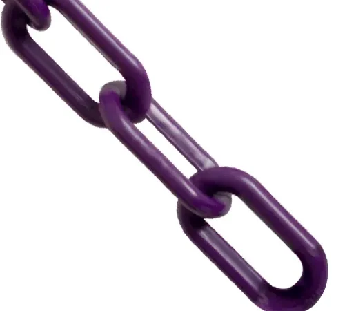 Mr. Chain® Heavy Duty Plastic Barrier Chain, 1-1/2" x 500'L, HDPE, Purple