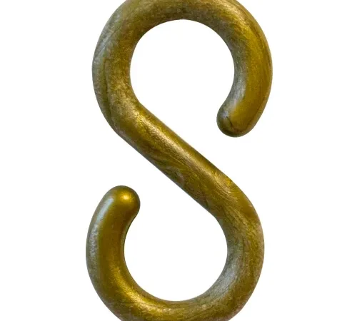 Mr. Chain® Connecting S-Hooks, 1-1/2", Khaki Gold, 10 Pack