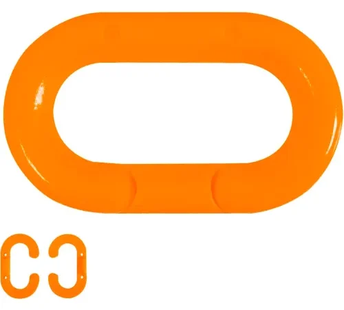 Mr. Chain® Master Links, 1-1/2", Traffic Orange, 10 Pack