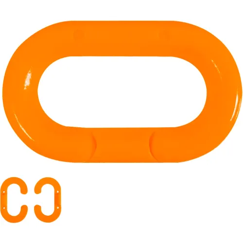 Mr. Chain® Master Links, 1-1/2", Traffic Orange, 10 Pack