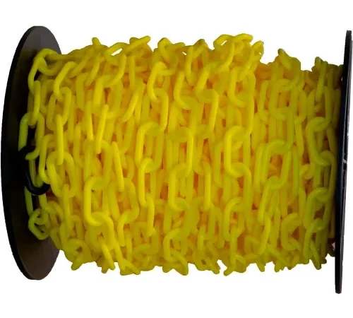 Mr. Chain® Plastic Barrier Chain, 2" x 125'L, HDPE, Yellow