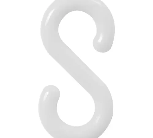 Mr. Chain® Connecting S-Hooks, 2", White, Pack of 10