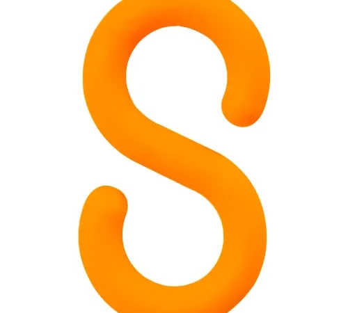 Mr. Chain® Connecting S-Hooks, 2", Safety Orange, Pack of 10