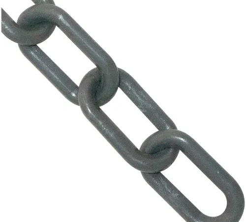 Mr. Chain® Heavy Duty Plastic Barrier Chain, 2" x 100'L, HDPE, Slate Gray