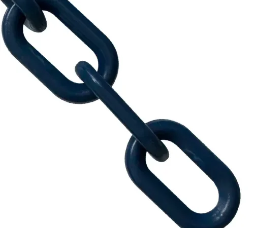 Mr. Chain® Heavy Duty Plastic Barrier Chain, 2" x 25'L, HDPE, Cobalt Blue