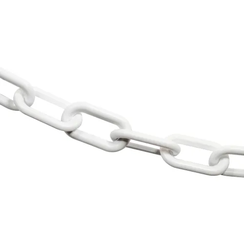 Mr. Chain® EarthMade" Biodegradable Plastic Safety Chain, 2" x 100'L, White