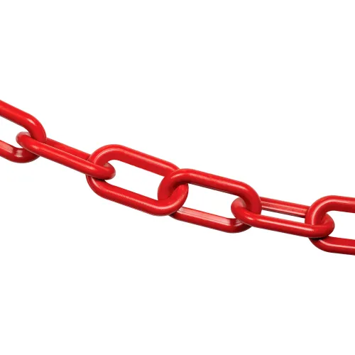 Mr. Chain® EarthMade" Biodegradable Plastic Safety Chain, 2" x 100'L Red