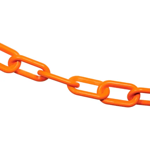 Mr. Chain® EarthMade" Biodegradable Plastic Safety Chain, 2" x 50'L, Safety Orange