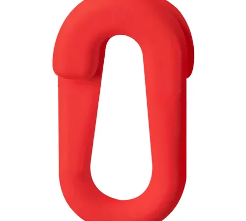 Mr Chain® EarthMade" Biodegradable Connecting 2" Link, Red, Pack of 10