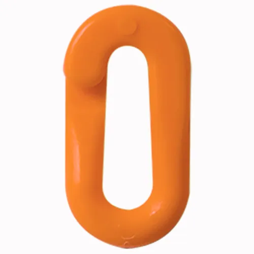 Mr Chain® EarthMade" Biodegradable Connecting 2" Link, Safety Orange, Pack of 10