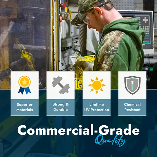Technician operating commercial-grade industrial equipment