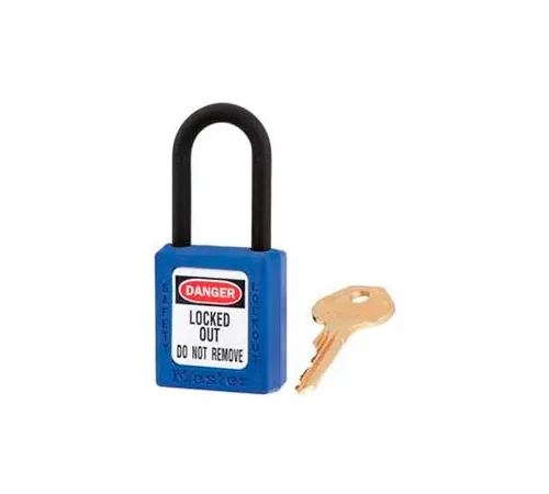 Master Lock® Safety Padlock, Dielectric Zenex", 1-1/2"W X 1-3/4"H, Blue