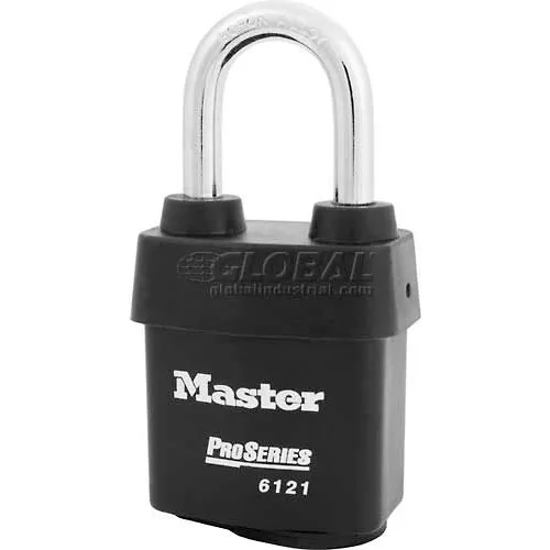 Master Lock No. 6121MKLF High Security Weather Resistant Covered Padlocks w/ Master Key System - Pkg Qty 24