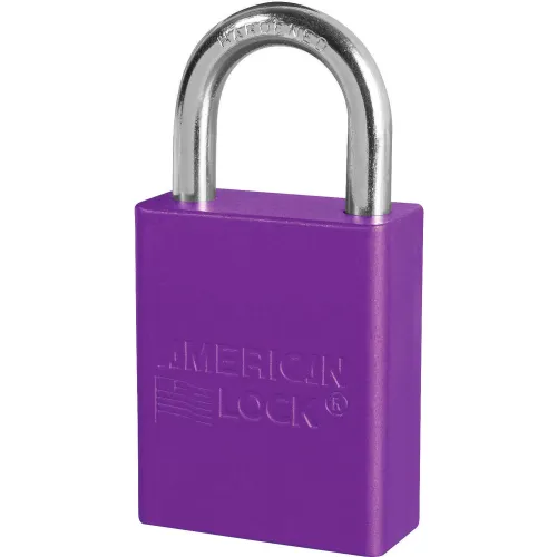 American Lock® S1105RED Aluminum Safety Padlock, 1-1/2"W x 1"H Shackle, Red - Image 2