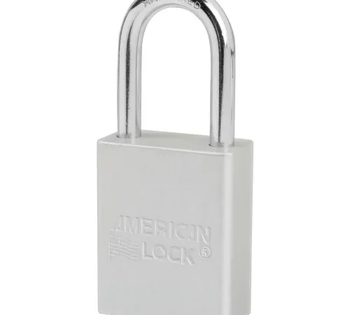 American Lock® S1106CLR Aluminum Safety Padlock, 1-1/2"W x 1-1/2"H Shackle, Silver