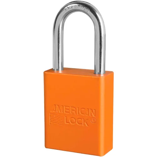 American Lock® S1106ORJ Aluminum Safety Padlock, 1-1/2"W x 1-1/2"H Shackle, Orange