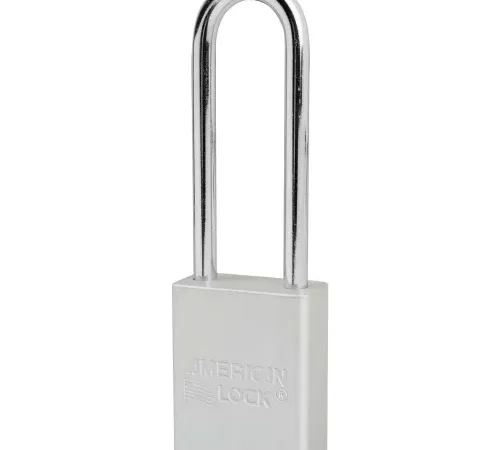 American Lock® S1107CLR Aluminum Safety Padlock, 1-1/2"W x 3"H Shackle, Silver
