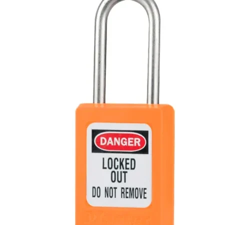 Master Lock® Thermoplastic Zenex" S33ORJ Snap Lock Safety Padlock, 1-3/8"W x 1-1/2"H, ORJ