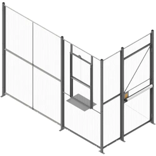 WireCrafters 840 Style, 2 sided Driver Cage, No Ceiling 4'W x 10'D x 8'H