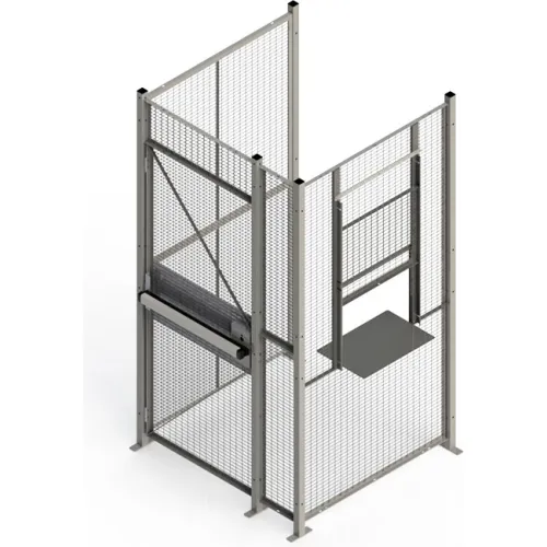 WireCrafters 840 Style, 3 sided Driver Cage, No Ceiling 3'W x 6'D x 8'H