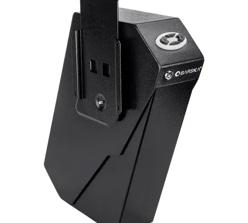 Barska? Quick Access Pistol Keypad Safe, 7-1/2"W x 3"D x 13-1/2"H, Black