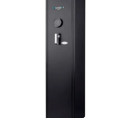 Barska? Digital Keypad Rifle Safe, 13"W x 13"D x 52-1/4"H, Black